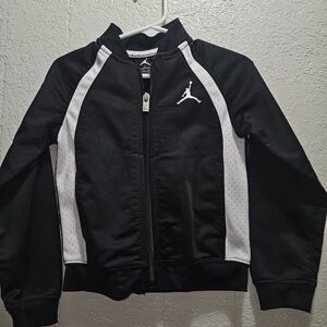 Jordan Toddler Black and White Zip-Up Jacket
